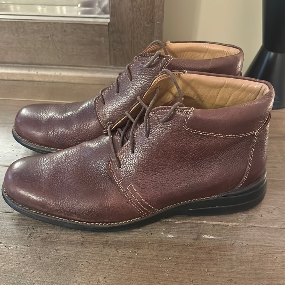 Men's Brown Leather Shoes - Picture 3 of 6